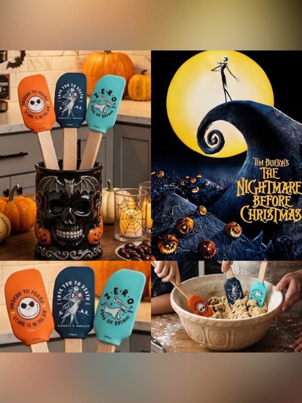The Nightmare Before Christmas mini spatula set new